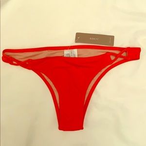 NEW w tags red J.Crew Playa Bikini Bottom
